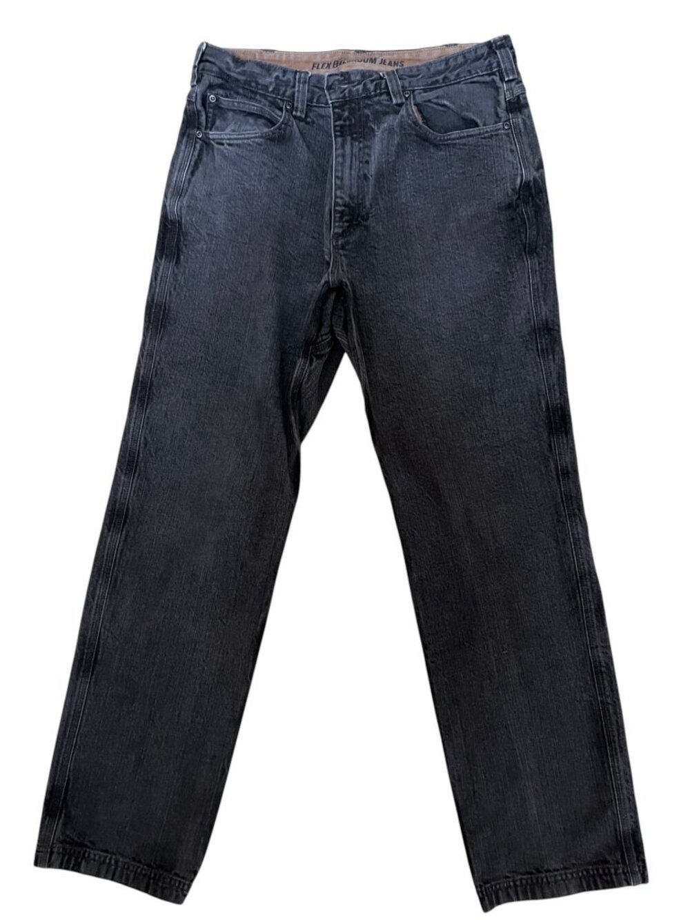 Duluth Trading Co. Flex Ballroom Jeans 36x32 Faded Black Charcoal